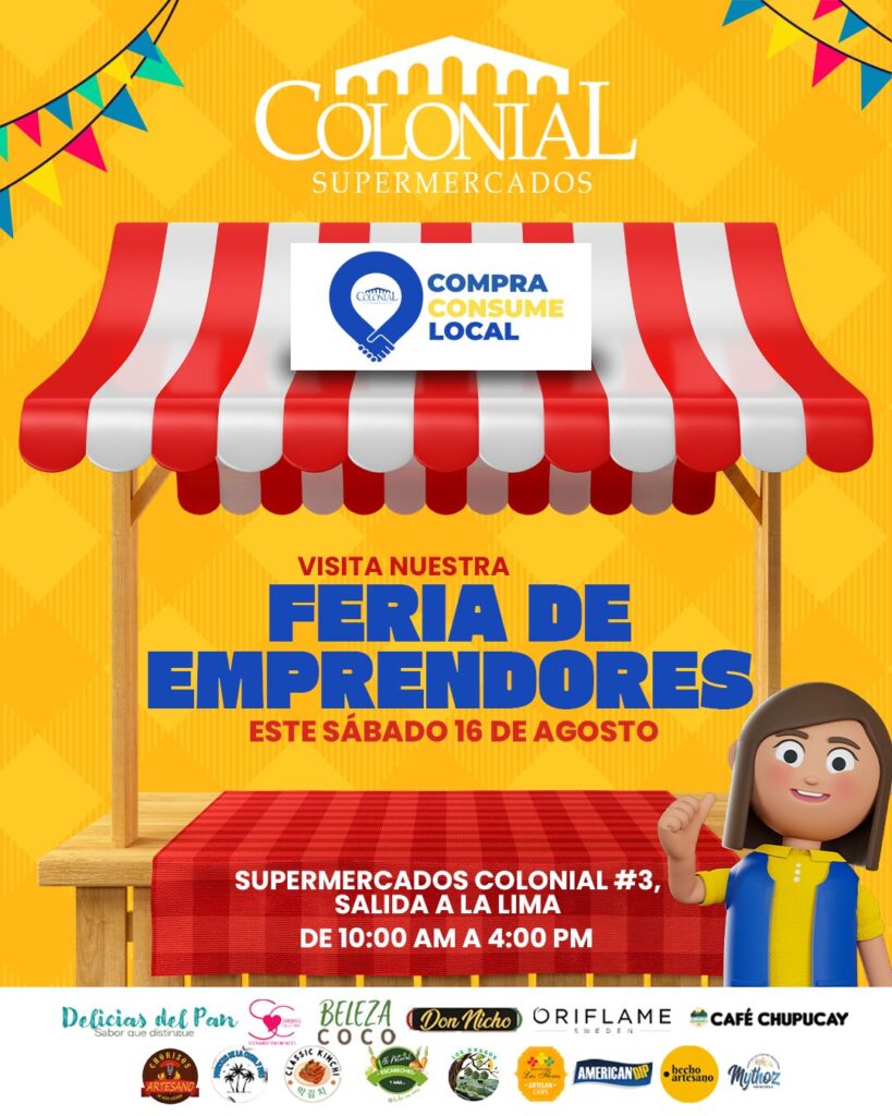 Feria de emprendedores de Supermercados Colonial