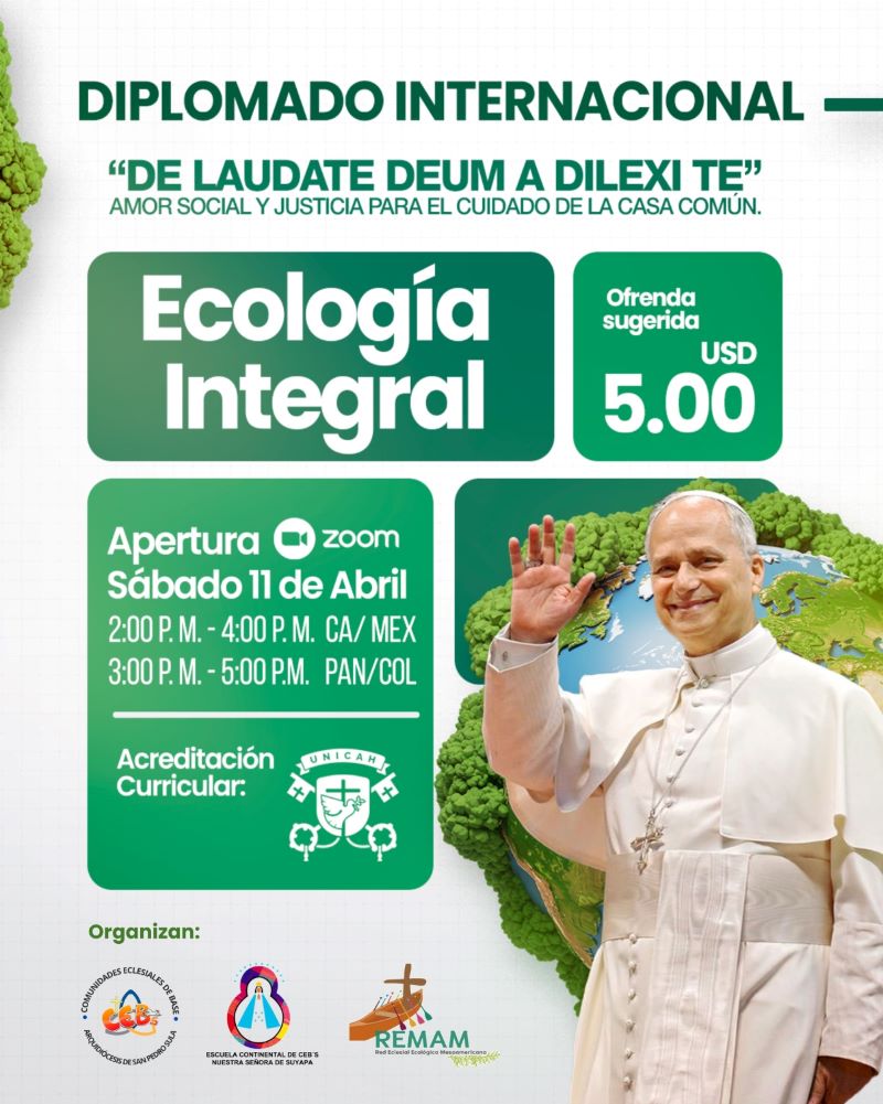 Invitan a diplomado virtual “Laudate Deum a Dilexi Te”