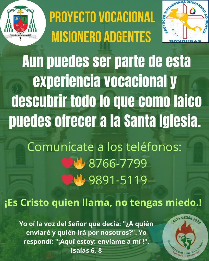 Proyecto Vocacional Misionero Adgentes de la Arquidiócesis de San Pedro Sula