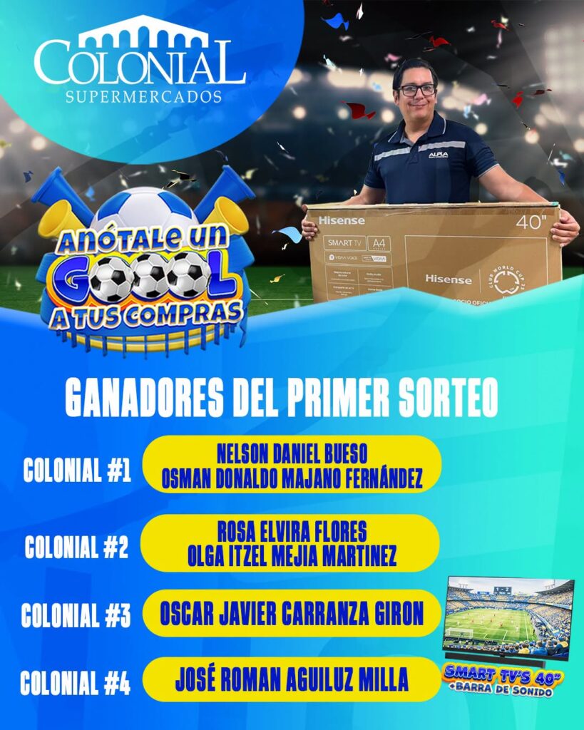 Supermercados Colonial premia a los primeros ganadores de la promoción 
