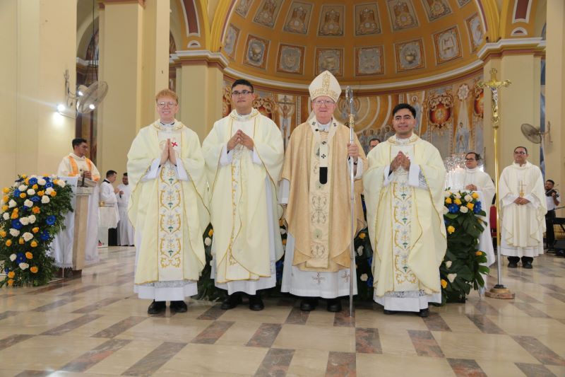 Ordenación de 3 nuevos presbíteros para la Arquidiócesis de San Pedro Sula